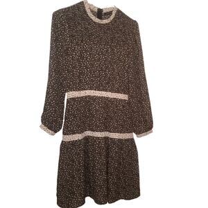 DownEast Women's Boho Prairie Peasant Ruffle Dress - Size XS